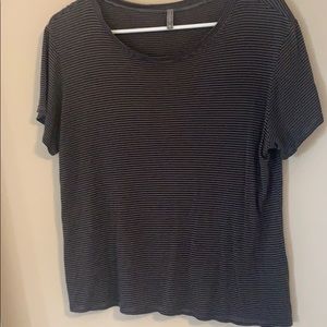 Charcoal gray striped shirt